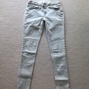 Rag & Bone Moto Pants with Leather Zippers Size 28